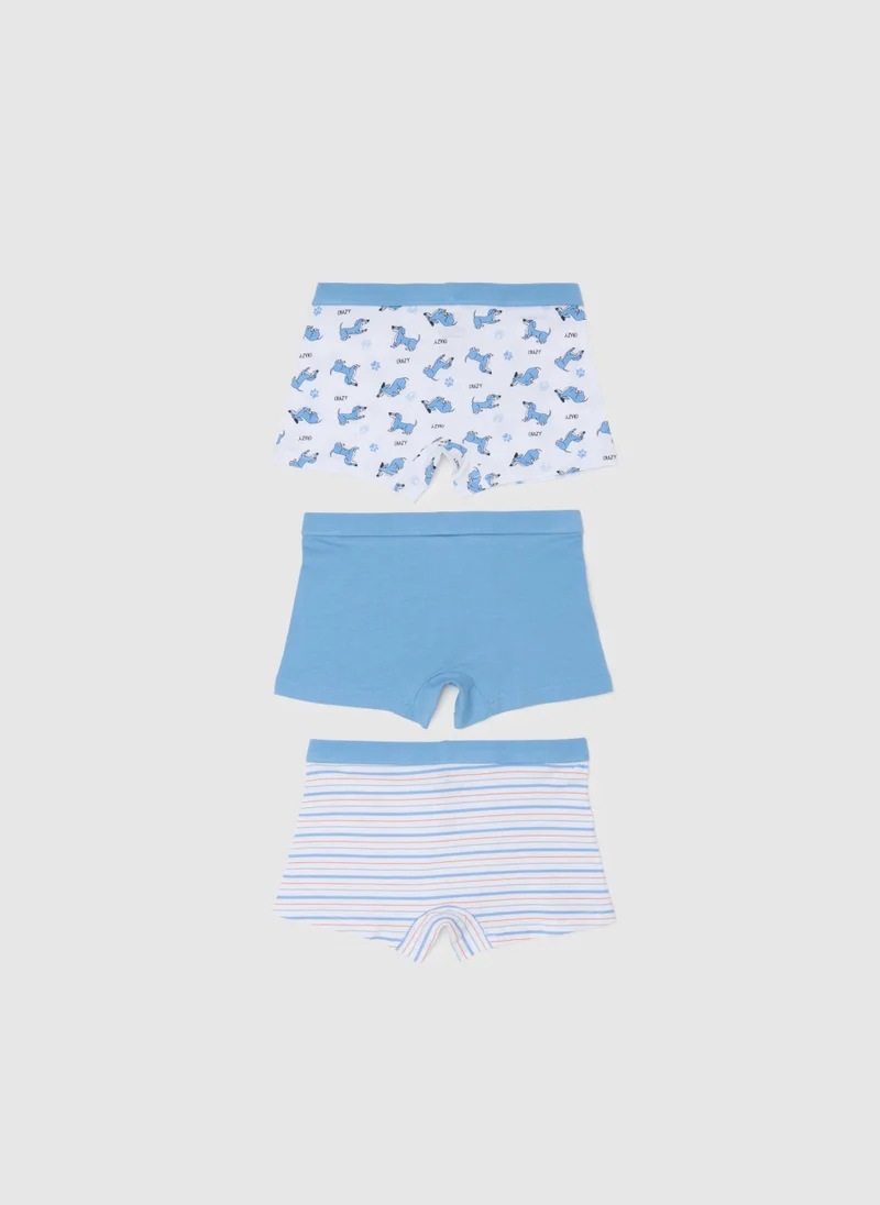 او في اس OVS Children'S Multicolor Cotton Boxer Set Regular Fit